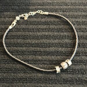 Retired Brighton Black and Silver Necklace with Elegant Design